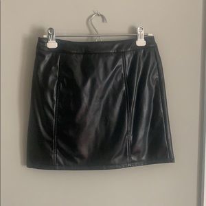 Lulu’s Faux Leather Skirt